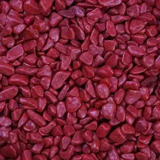 Eurosand Nuggets 6-8mm (gerundete Dekosteine, Farbsteine) 1 kg. Rot, KÖNIGS ROT -05