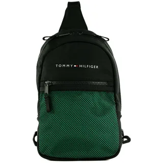TOMMY HILFIGER Umhängetasche TH Essential Sling Bag Black / Olympic Green