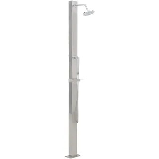 Gecheer Gartendusche aus Edelstahl Linear, Solardusche für den Garten, Fußwaschbecken für den Außenbereich, Dusche für den Pool