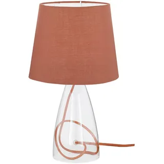 Wofi Led, Braun, Glas, 20x36x20 cm, Lampen & Leuchten, Innenbeleuchtung, Tischlampen, Tischlampen