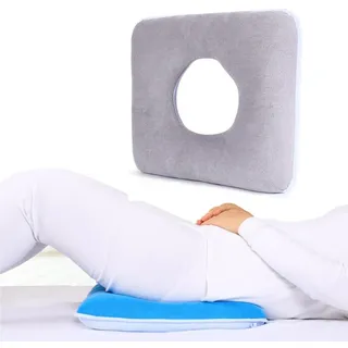 Donut Kissen Steißbein Nach Op, Anti-Dekubitu-Pad,Sitzring Für Bett,Druck-Stillkissen Für Bettlägerige, Ältere Menschen, Behinderte, Schwangere,Bed Sore Cushion,Dekubitus Kissen Gesäß B,37x37cm