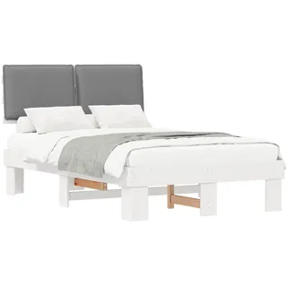 vidaXL Bettgestell 120 x 190 cm Hellgrau