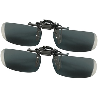 2er-Set Sonnenbrillen-Clips "Slim" für Brillenträger, polarisiert