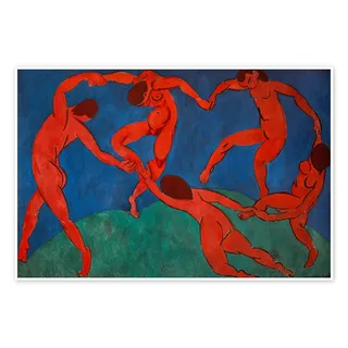Posterlounge Der Tanz, 1910 Poster | 90 x 60 cm von Henri Matisse Blau Wandbilder Wanddeko
