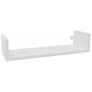 MARAND Moderne Wandregal 60 cm Breit - Regal Kinderzimmer Aufbewahrung, Wohnzimmer Bücherregal Schmal, Holzwerstoff - Matt Weiß