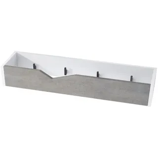 Vladon Garderobenpaneel Kolmio 83,5 x 12,5 x 21 cm Weiß