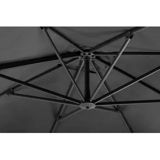 Schneider Schirme Ampelschirm Rhodos Twist 300 x cm Polyester Grau Anthrazit