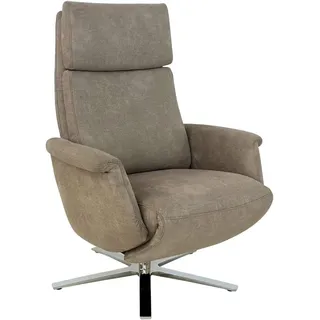 Cantus Relaxsessel, Beige, Metall, 80x113x90 cm, Liegefunktion, Herz-Waage-Funktion, Stoff-/Lederauswahl, Wohnzimmer, Sessel, Relaxsessel