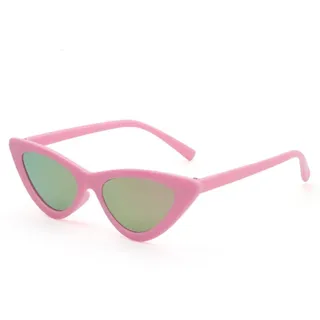 AnsonBoy Kindersonnenbrille Vintage schmaler Rahmen Katzenaugen-Sonnenbrille für Jungen Mädchen 3-9 Jahre alt Nicht polarisierte Sonnenbrille Party