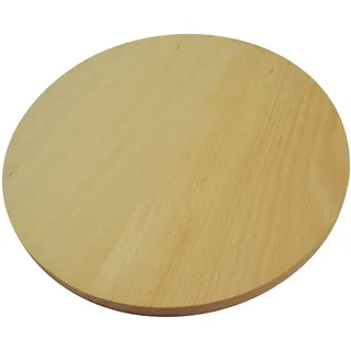 Wooden World Rundes Schneidebrett aus Holz, zum Schneiden von Pizza, Holz, doppelseitig, 55 cm