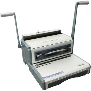 Drahtbindegerät S310, 3:1 Teilung, 34 Ringe, bis DIN A4, Eisen|PVC|Gummi, grau
