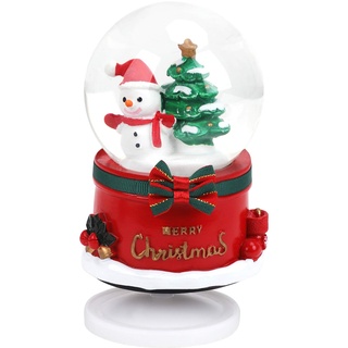 Spieluhr Kristallkugel mit Prinzessin Schloss Musikalische Schneekugel Projektionsleuchte Desktop Ornament für Weihnachten Geburtstags-Erntedankgeschenk