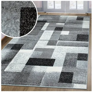 OTTO home Corine Kurzflorteppich 60 x 90 cm Grau