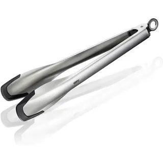 GEFU Capto Kochzange 33 cm Edelstahl/Silikon schwarz/silber