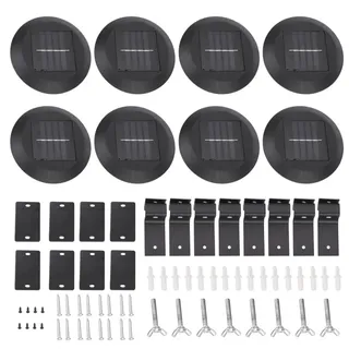 Wasserdichte 9-led-solarleuchten Für Dachrinnen, Zäune Und Wände, Ideal Für Den Außenbereich: Garten, Terrasse, Einfahrt.
