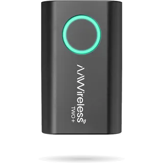 AAWireless Two+ Wireless Carplay Adapter & Android Auto Wireless Adapter 2-in-1 | Kabellose Verbindung via Bluetooth & WiFi | Für iPhone X+ & Android 11+ | Multifunktionsknopf