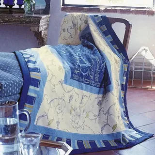 Plaid Plaid Oplontis V9 Blau Beige – Edles Design & Komfort, Bassetti beige|blau