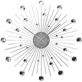 Karlsson Sunburst Wanduhr 50,0 cm KA4859 silber