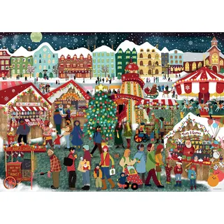Ravensburger Puzzle 12000729 - Weihnachtsmarkt - 1000 Teile Puzzle für Erwachsene und Kinder ab 14 Jahren, Weihnachts-Puzzle