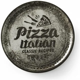 HENDI Pizzateller Recipe Collection 33 cm schwarz 12er Set