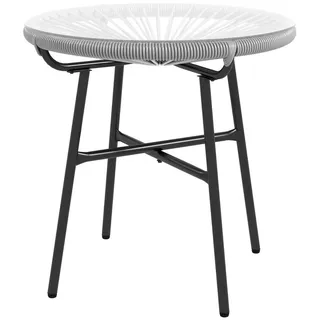 Outsunny Balkontisch 50 x 50 x 50 cm Grau