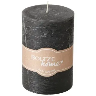 BOLTZE Stumpenkerze Stumpenkerze Casual, Ø 7 cm, 10 cm, Dunkelgrau