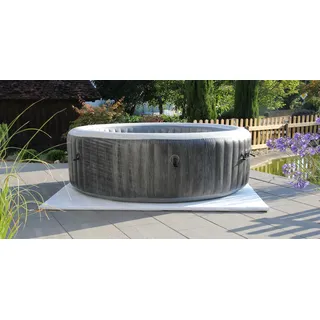Premium PRO Design Energiespar Whirlpool Unterlage (4cm Dicke) - Thermoisolierung & Kälteschutz - Effiziente Isoliermatte für aufblasbare Whirlpools & Pools bis 270cm (220cm x 220cm, Shining White)