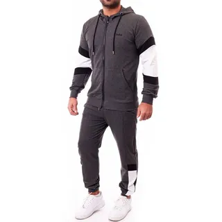 Reslad Jogginganzug Reslad Trainingsanzug Herren Jogginganzug Männer Sportanzug, Freizeit, Sweatjacke + Jogginghose SET Gym Fitness Sportanzug Freizeitanzug grau XL
