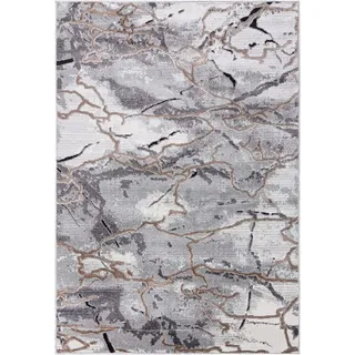 mazovia Teppich DY-PORTLAND-ABSTRACT, 80x150, Abstraktes, Vintage, Kurzflor, Gemustert beige|grau 80x150