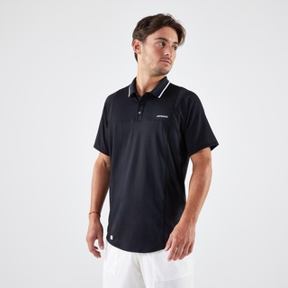 Herren Tennis Poloshirt ‒ DRY schwarz, schwarz, S
