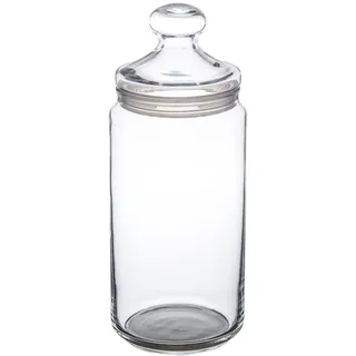 Keksglas mit Deckel, Vorratsglas für Süßigkeiten, Candy Bar Glasbehälter, Vintage Aufbewahrungsglas für die Küche, Runder Vorratsbehälter aus Glas, Glasgefäß als Küchen Zubehör, Luftdichtes Dekoglas