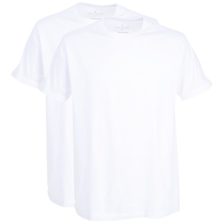 TOM TAILOR Herren T-Shirt, Vorteilspack - Lucky T, Halbarm, Rundhals, einfarbig Weiß 2XL 2er Pack (1x2P)