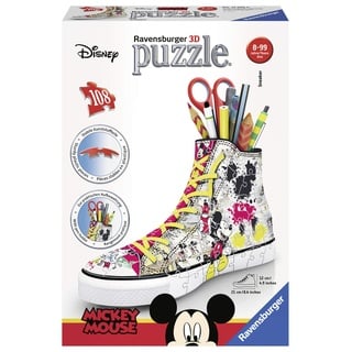 Ravensburger 12055 Mickey Disney Mouse Sneaker Puzzle 3D Stifthalter, Mehrfarbig