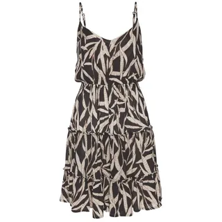 S.Oliver Sommerkleid Damen schwarz-sand bedruckt Gr.42