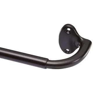 Amazon Basics Gardinenstange mit gebogener Stange für den Innenbereich, ausziehbar, 224 bis 305 cm, Bronze