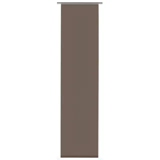GARDINIA Flächenvorhang Stoff Entry Klettband 60 x 245 cm braun