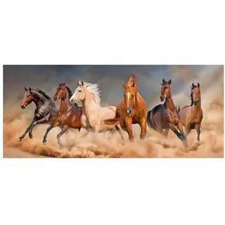 luxuskollektion DCIDBEI Diamond Painting Pferd 110x50 cm Malen nach Zahlen Pferde Diamant Painting Bilder Erwachsene Pferde Diamond Painting Landschaft Tiere
