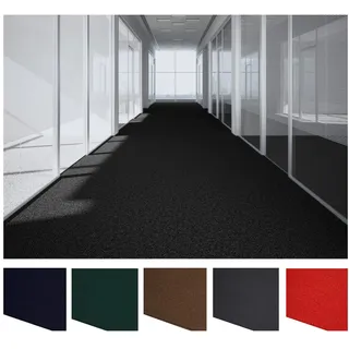 MDEKOR Nadelvlies Teppichboden Meterware - Teppich Läufer blau Bodenbelag Nadelfilz, Auslegware 2m breit, Filzteppich dünn zum Zuschneiden Messeteppich & Event Schwer Entflammbarer Fußbodenbelag