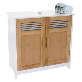 Mendler Waschbeckenunterschrank 60 x 60 x 30 cm Braun