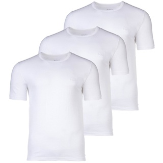BOSS Herren T-Shirt, 3er Pack - RN 3P Classic, Rundhals, Kurzarm, Cotton, uni Weiß 2XL