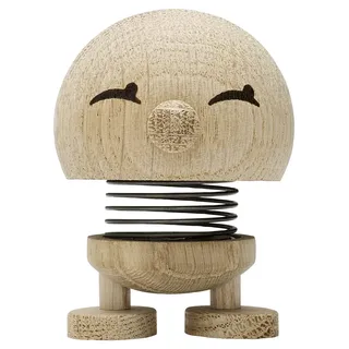 Hoptimist Bimble, Holzdeko, Wackelfigur & Glücksbringer aus Holz, Deko Skandinavisch, Deko Wohnzimmer, Büro & Schreibtisch, Tolle Kleine Geschenke, 4,5 x 5,8 x 6,6 cm, Small, Raw Oak