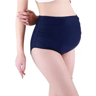 Damen Umstands-Badehose Einfarbig Bikini Tankini Badeanzug Schwangere Slip Separates - XXL