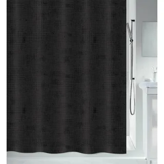 Spirella Duschvorhang Georges 120 x 200 cm schwarz
