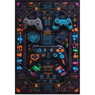 Bamyum Gameking Kinderteppich 120 x 180 cm Bunt