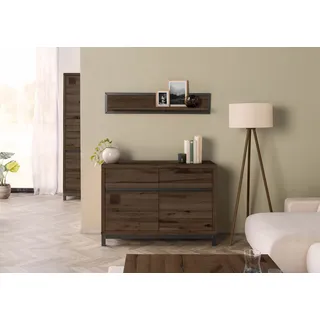 Sideboard Kernbuche 120x45x85 tabacco braun geölt VILLANDERS #211