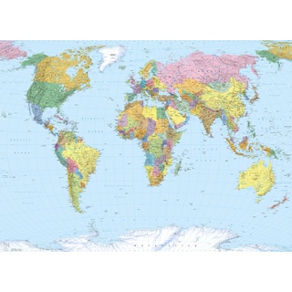 Komar Fototapete World Map 254 x 184 cm