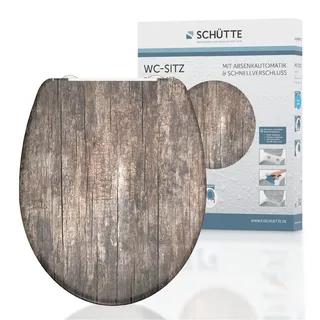 Schütte WC-Sitz Old Wood Duroplast Braun