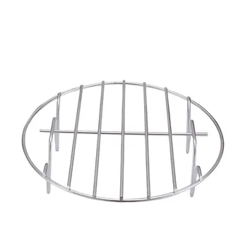 Eventerde 15cm Abkühlgitter Rund Edelstahl Luftfritteuse Grillgitter Backrost Zum Backen Im Ofen Grillrost Zum Grillen Runde Kuchenform Für Hähnchenstreifen Schweinefleisch