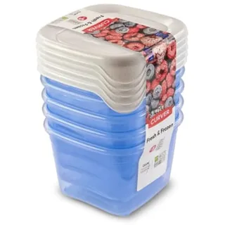 Curver Fresh & Frozen 5-teiliges Set blau 10,5 x 10,5 x 14 cm 0,45 l