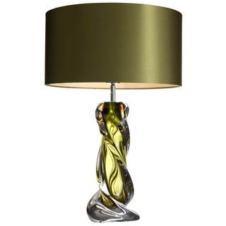 Casa Padrino Designer Tischleuchte Grün - Luxus Tischlampe